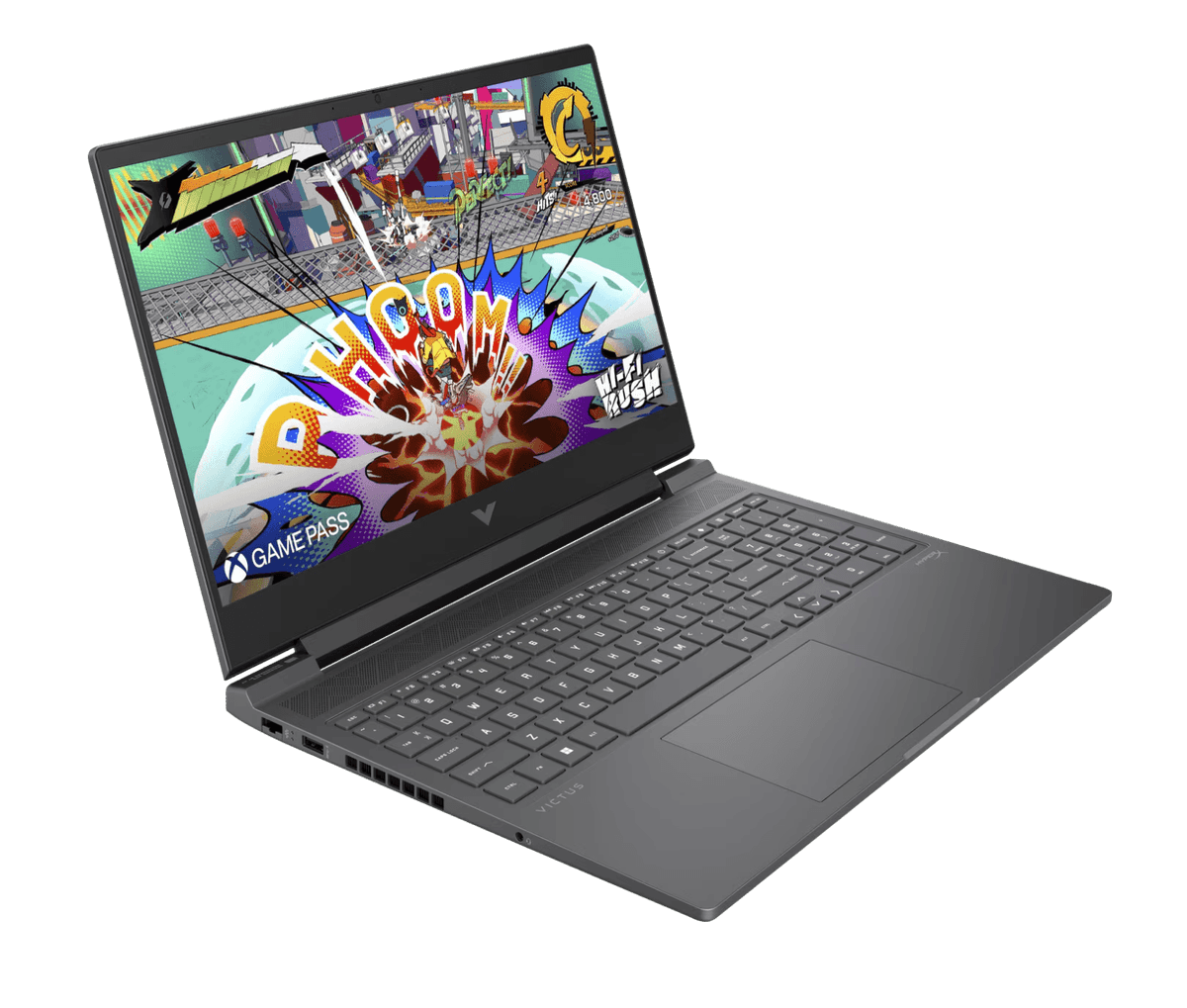 hp victus 16 ryzen 7 rtx 4070 noir ombre clavier